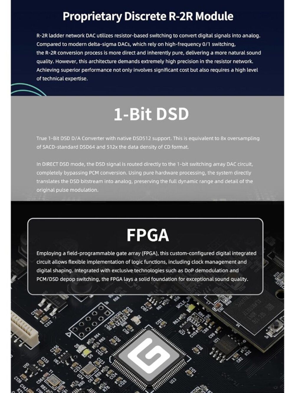 R2R Streaming DAC - Home Audio Network Bridge Streaming CK-01 Clock Native 1-bit - Picture 4 of 9